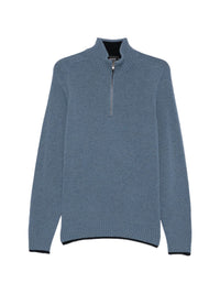 AROVESCIO HALF ZIP SWEATER