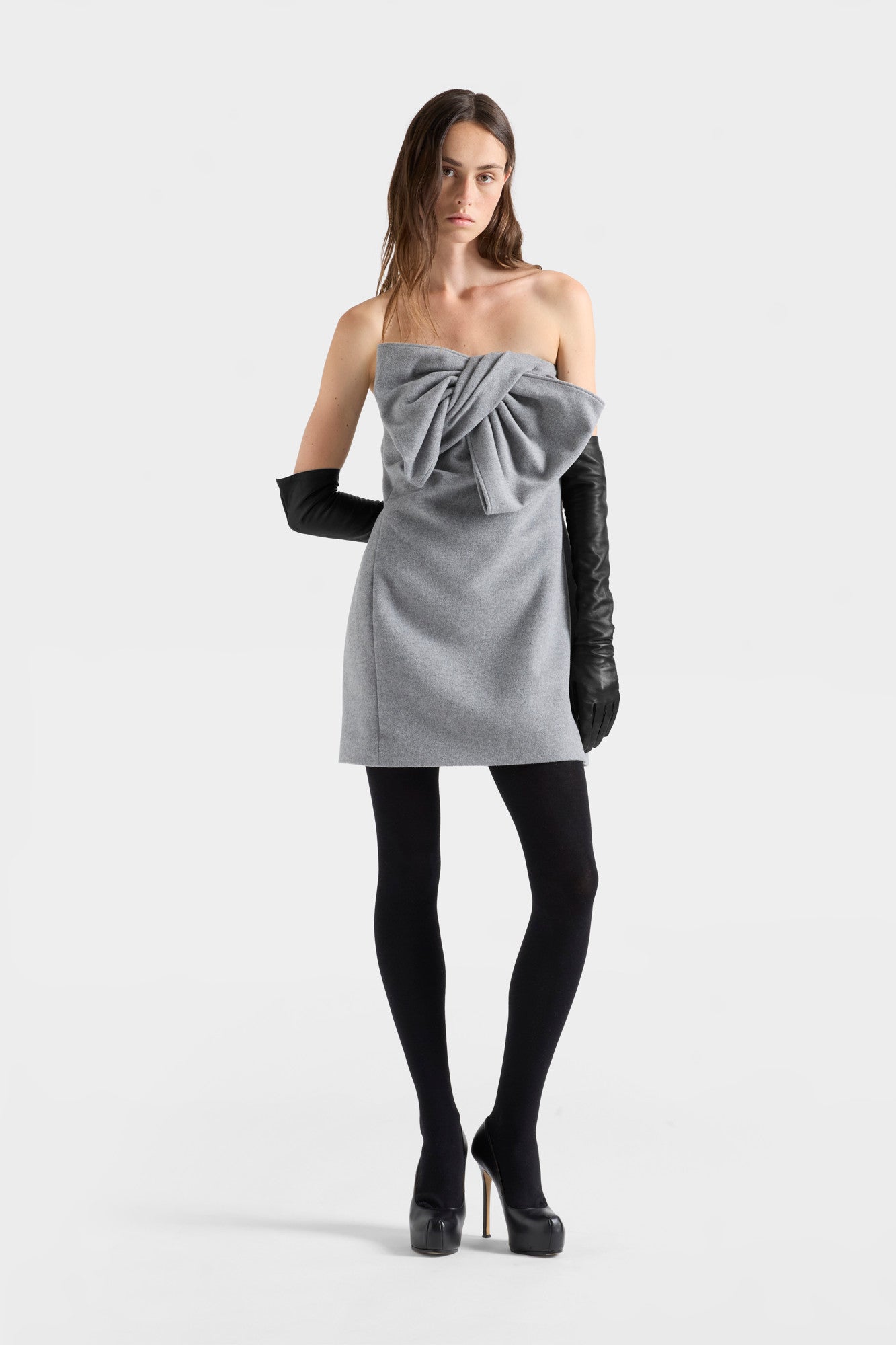 7 FOR ALL MANKIND BOW MINI DRESS