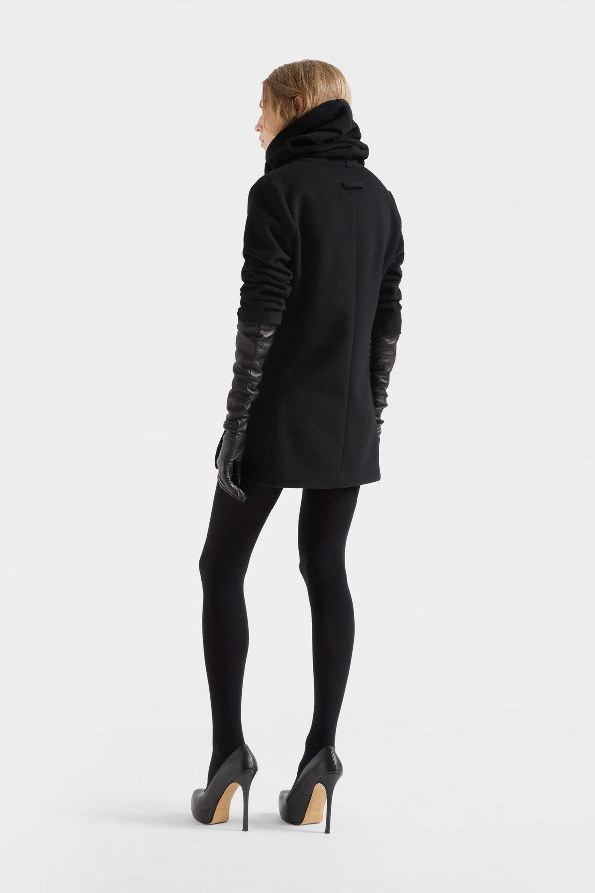 7 FOR ALL MANKIND ROUCHED HIGH NECK DRESS