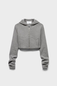 7 FOR ALL MANKIND RUCHED ZIP HOODIE