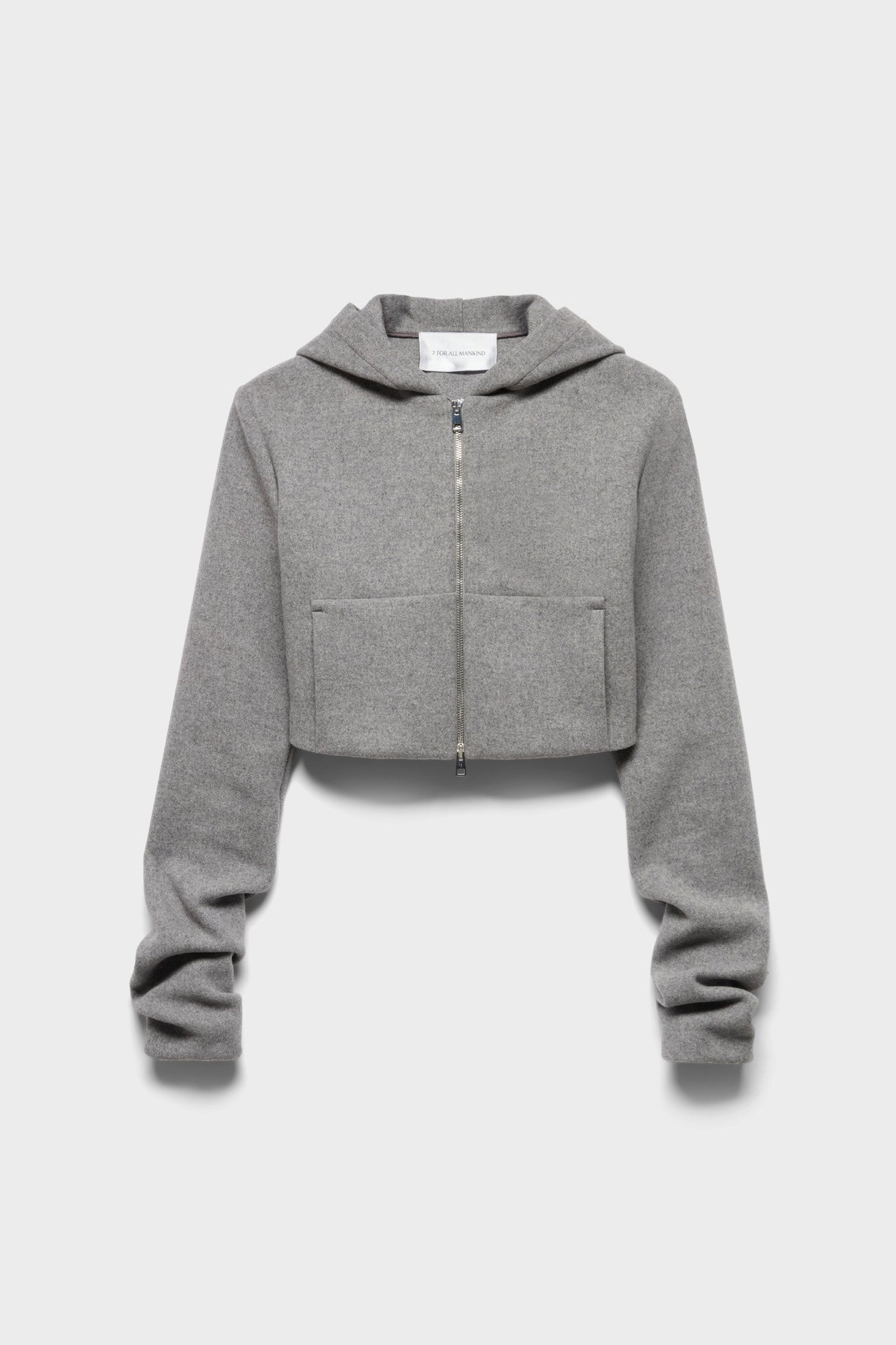 7 FOR ALL MANKIND RUCHED ZIP HOODIE