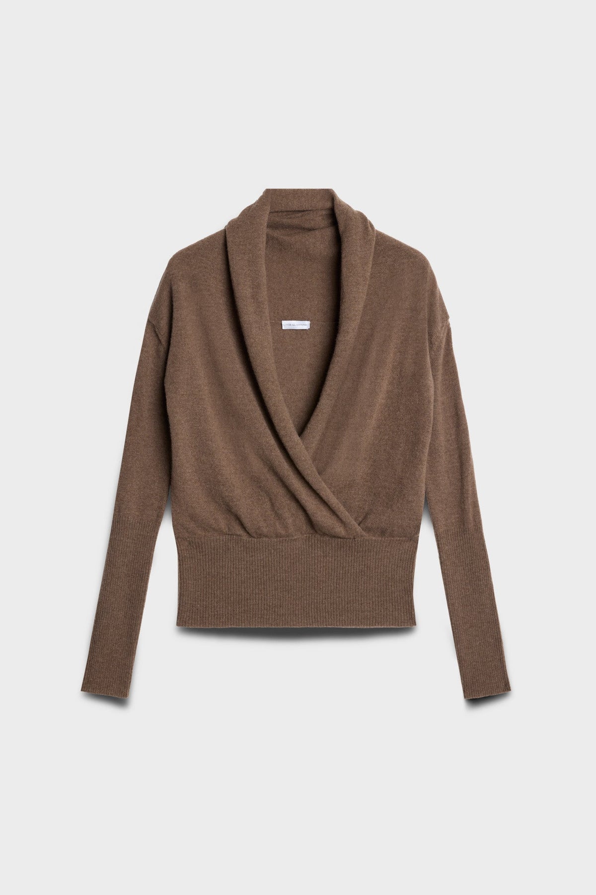 7 FOR ALL MANKIND WRAP V-NECK SWEATER