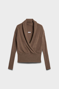 7 FOR ALL MANKIND WRAP V-NECK SWEATER