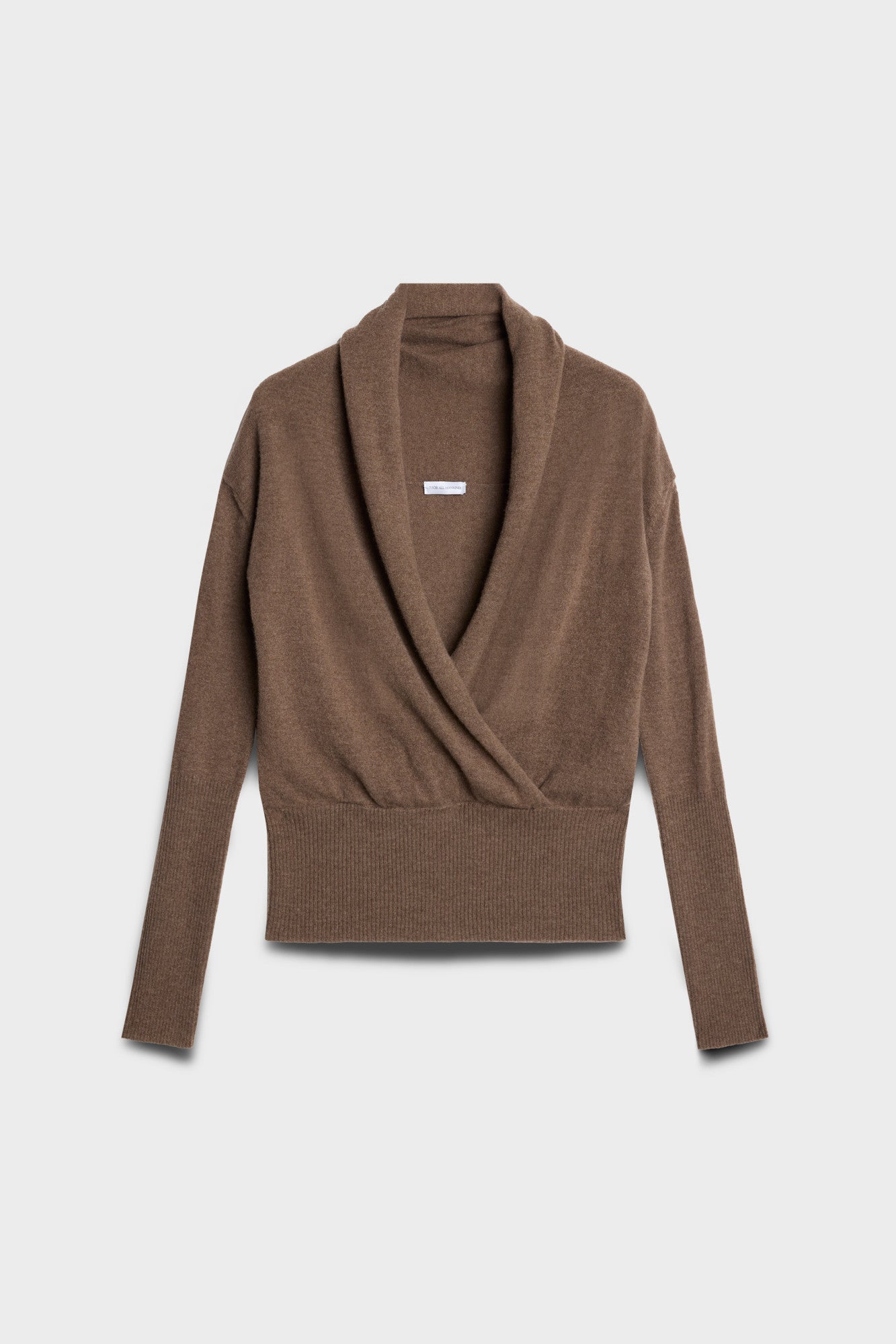 7 FOR ALL MANKIND WRAP V-NECK SWEATER