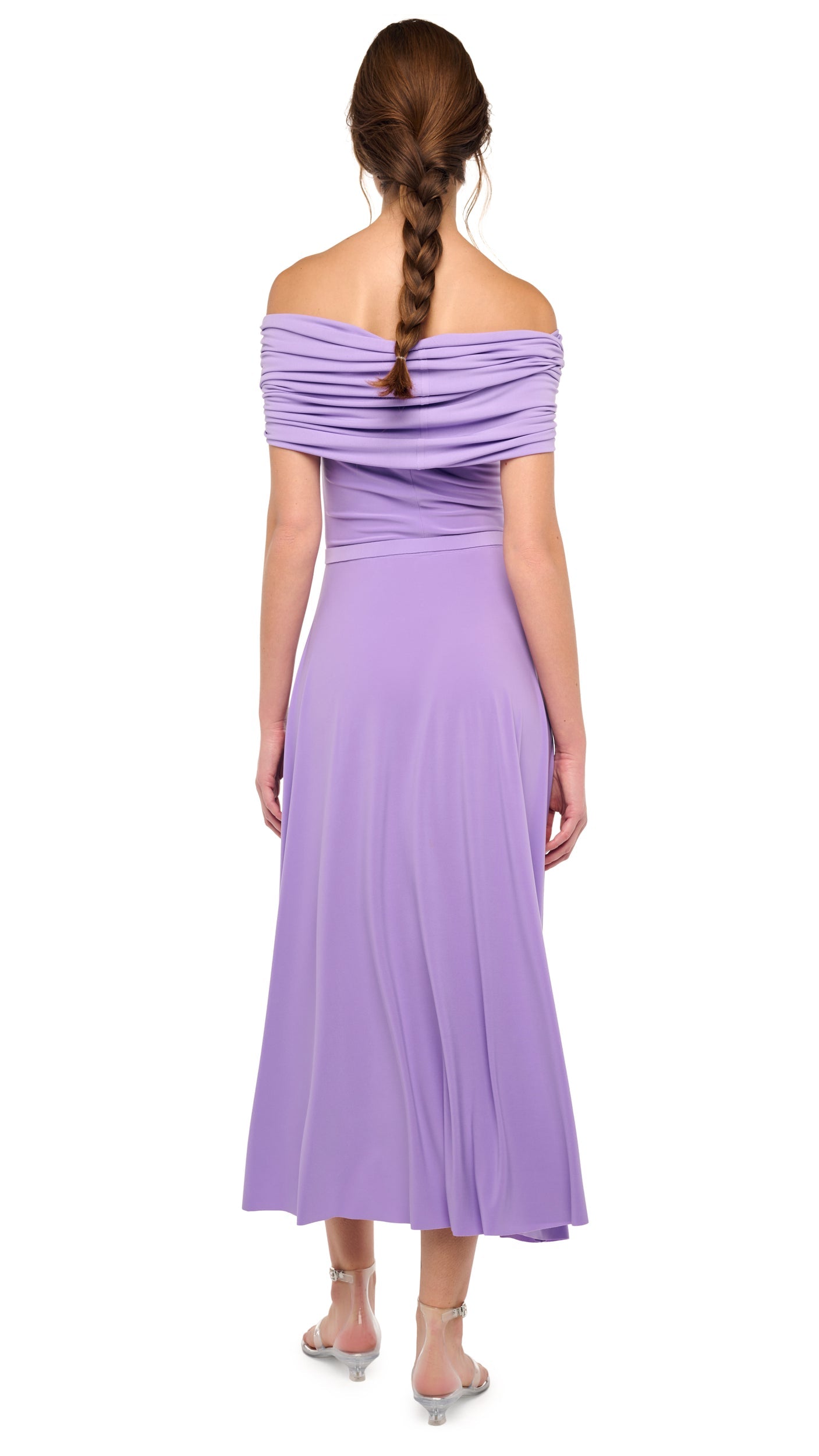 NORMA KAMALI COWL HOODED DRESS