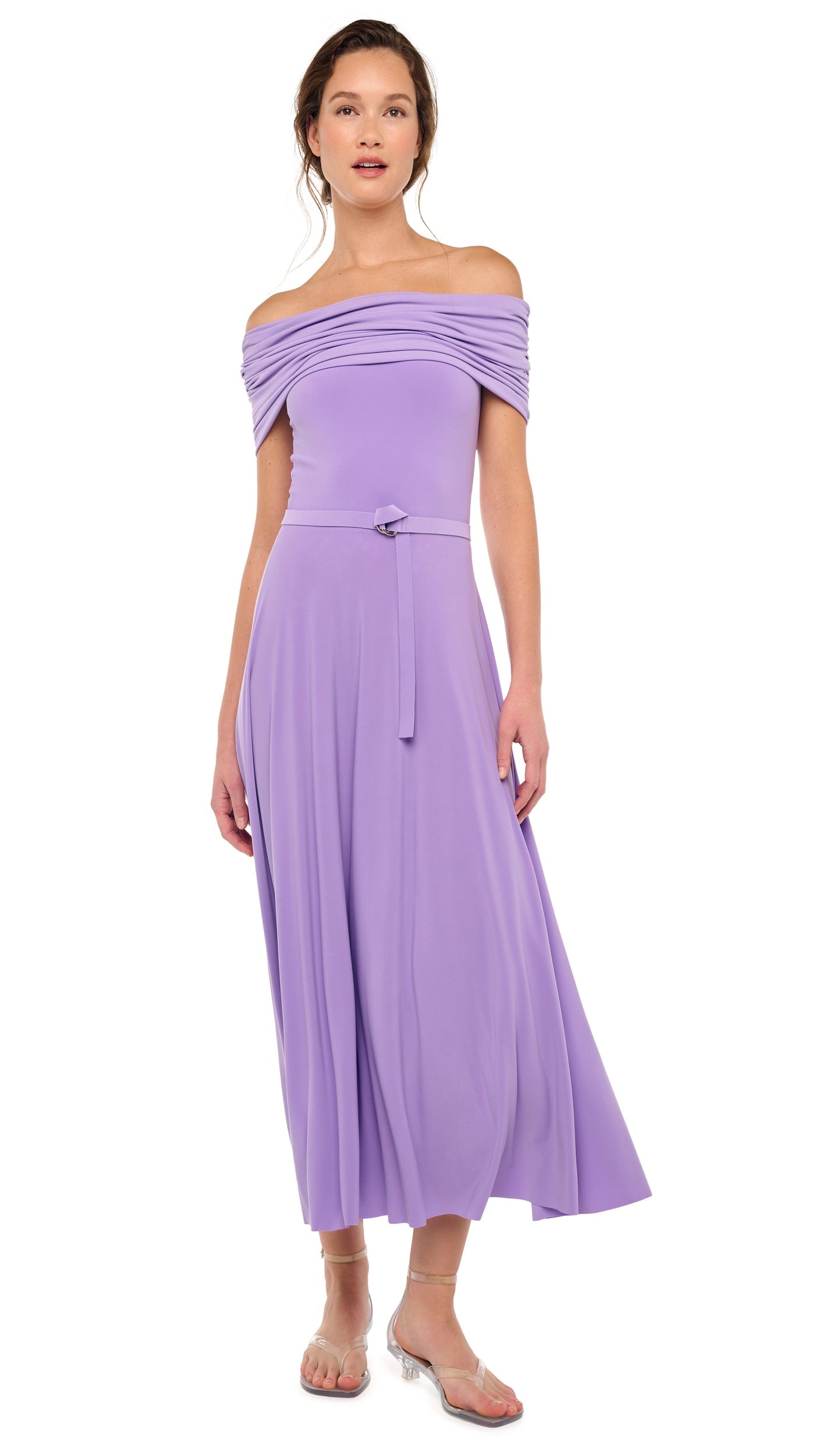 NORMA KAMALI COWL HOODED DRESS