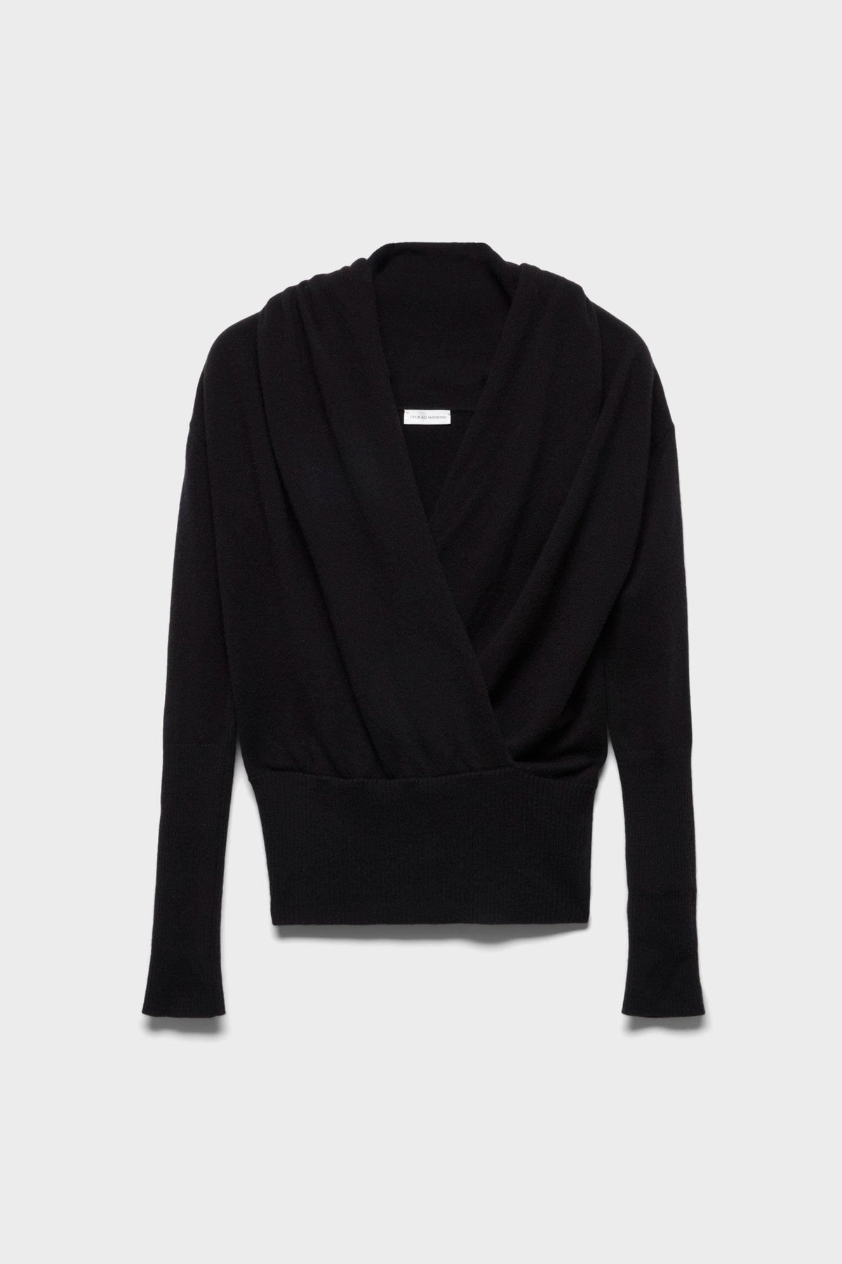 7 FOR ALL MANKIND WRAP V-NECK SWEATER