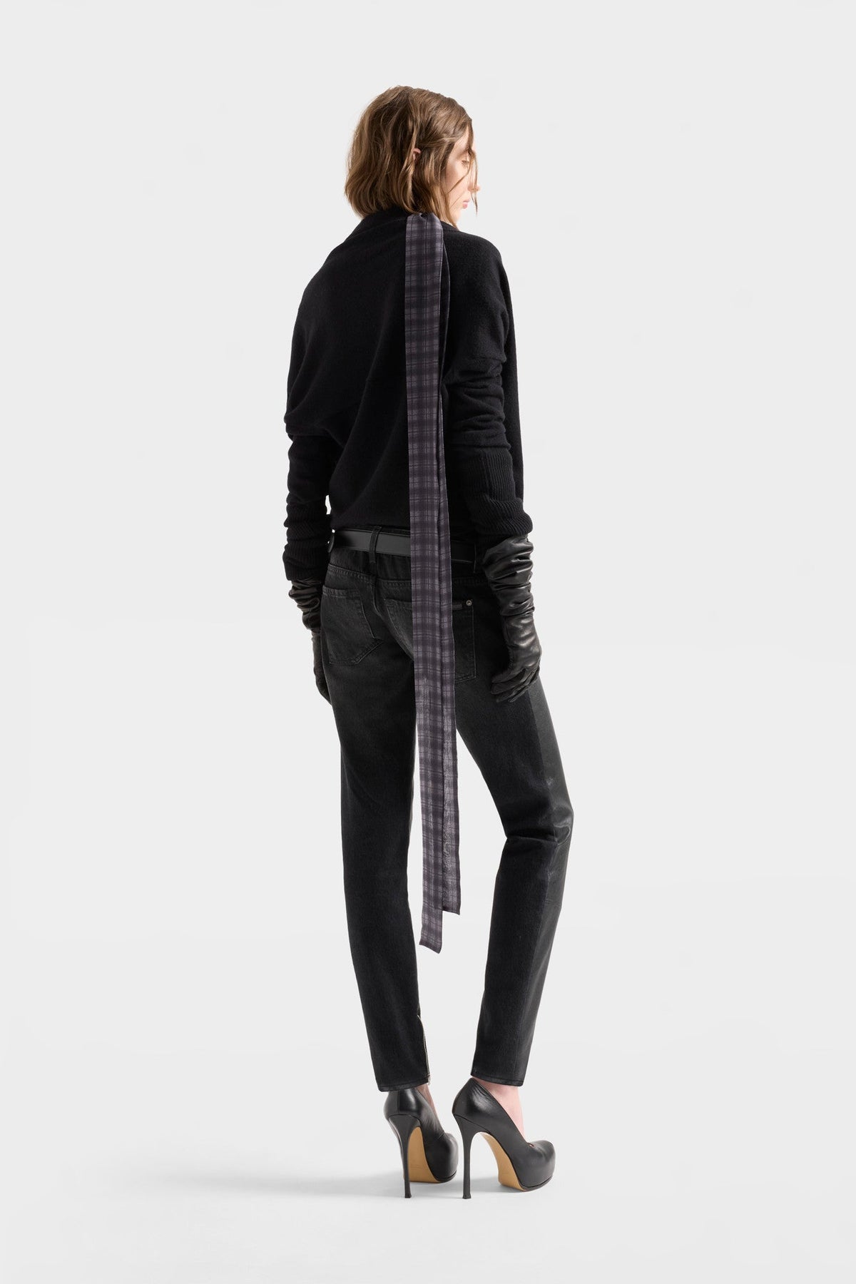 7 FOR ALL MANKIND WRAP V-NECK SWEATER