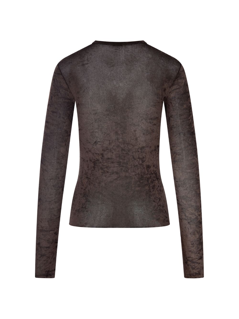 FORTE FORTE FLOCKED STRETCH TULLE T-SHIRT