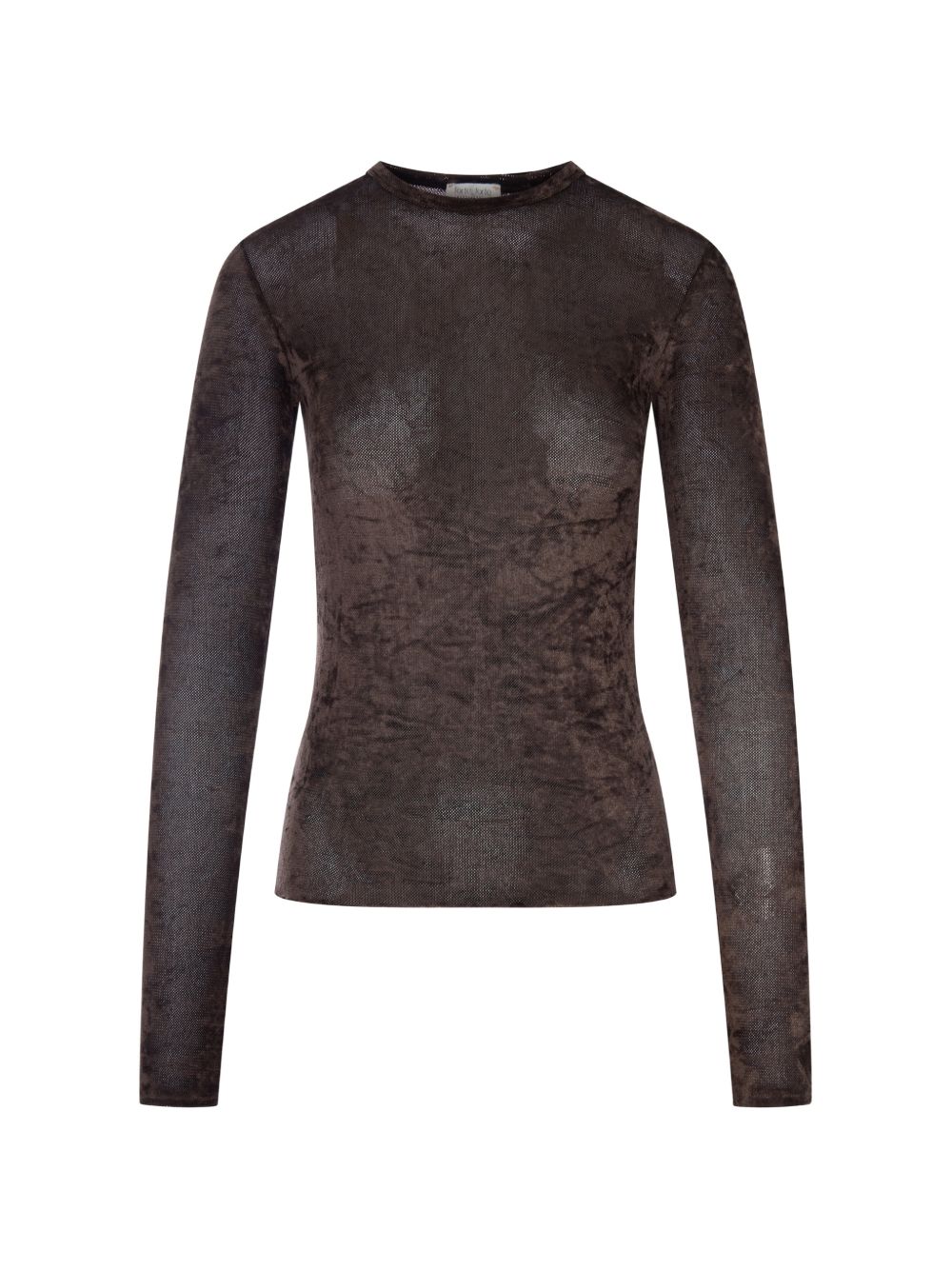 FORTE FORTE FLOCKED STRETCH TULLE T-SHIRT