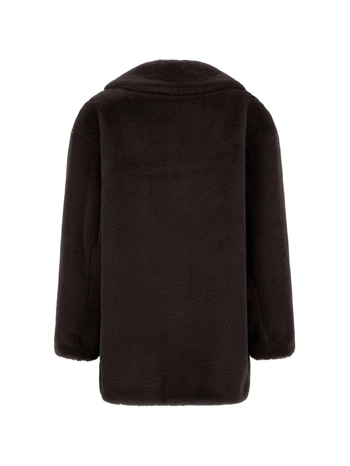 HERNO FAUX FUR PEACOAT
