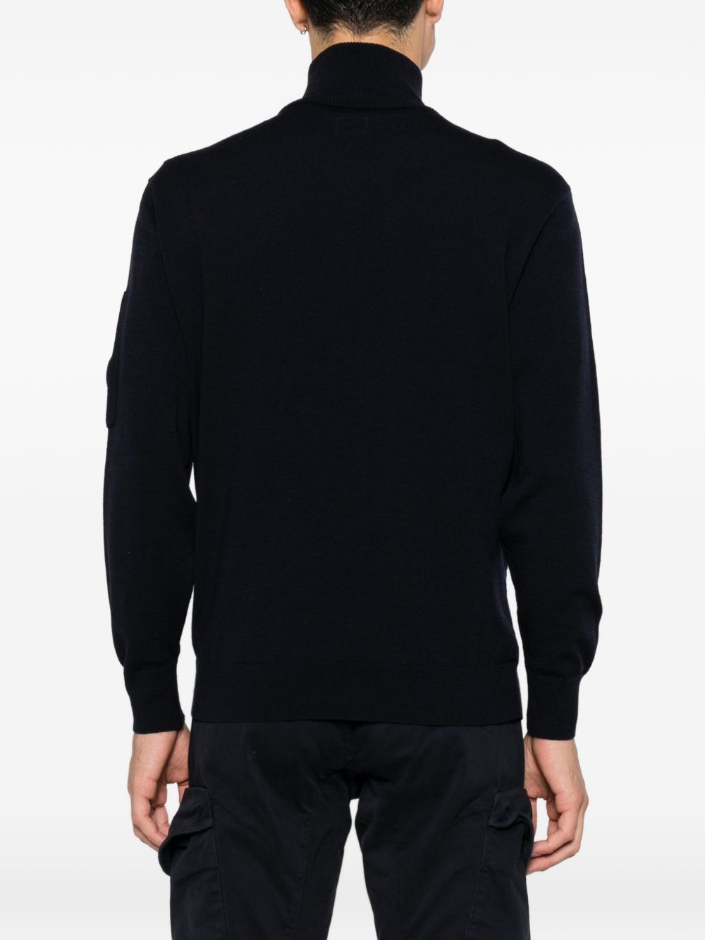 C.P. COMPANY HALF ZIP SWEATER