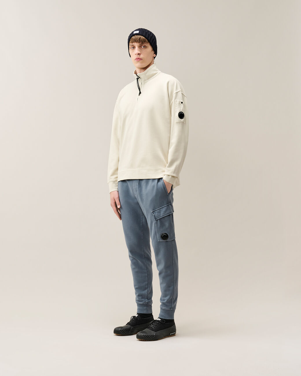 C.P. COMPANY QUARTER ZIP SWEAT