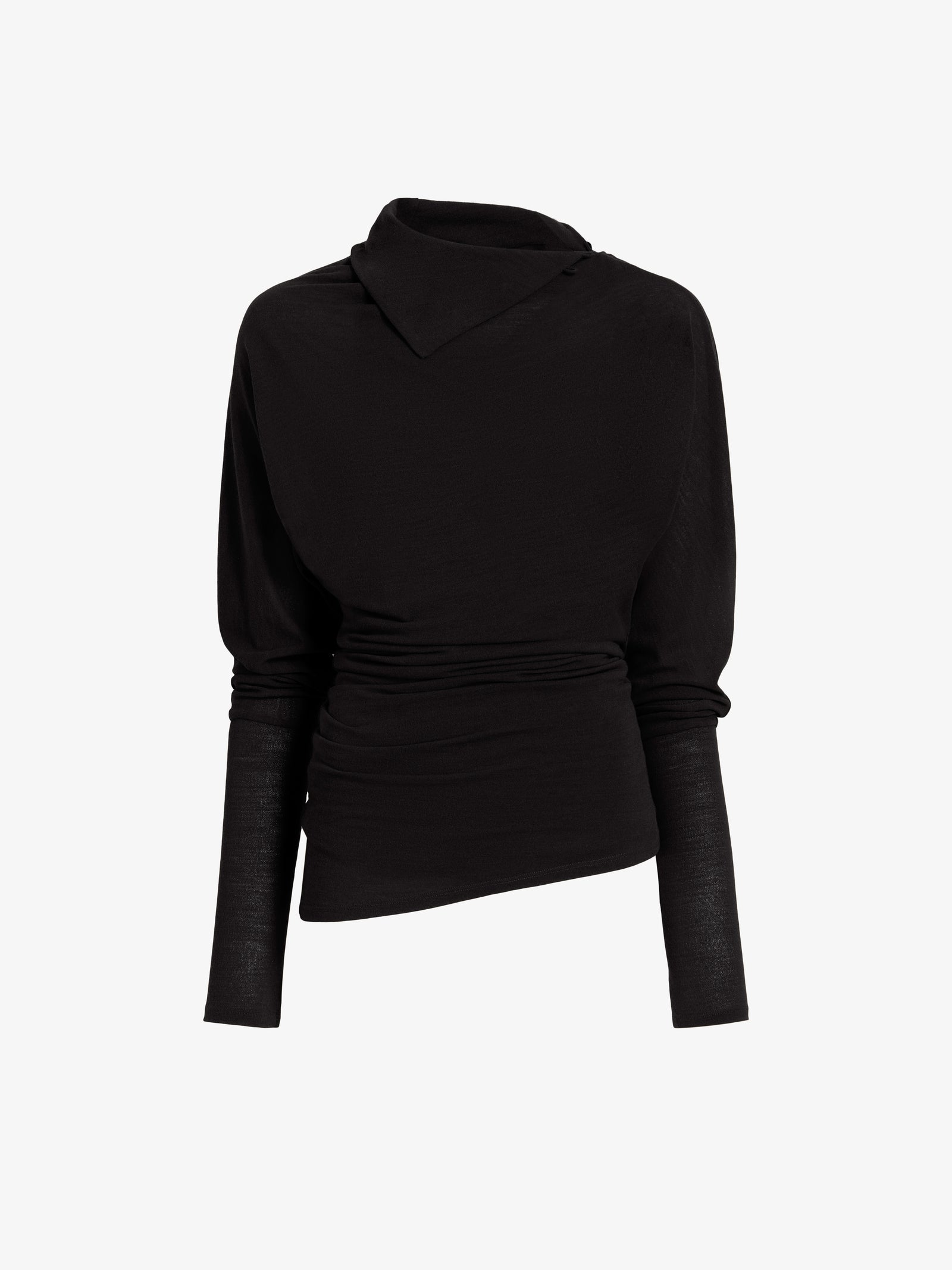PROENZA SCHOULER GOLDA TOP IN GAUZY JERSEY