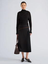 PROENZA SCHOULER GOLDA TOP IN GAUZY JERSEY