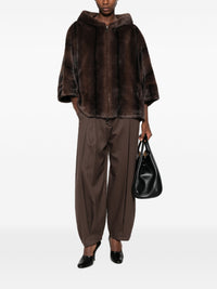 BETTA CORRADI FAUX FUR HOODED JACKET