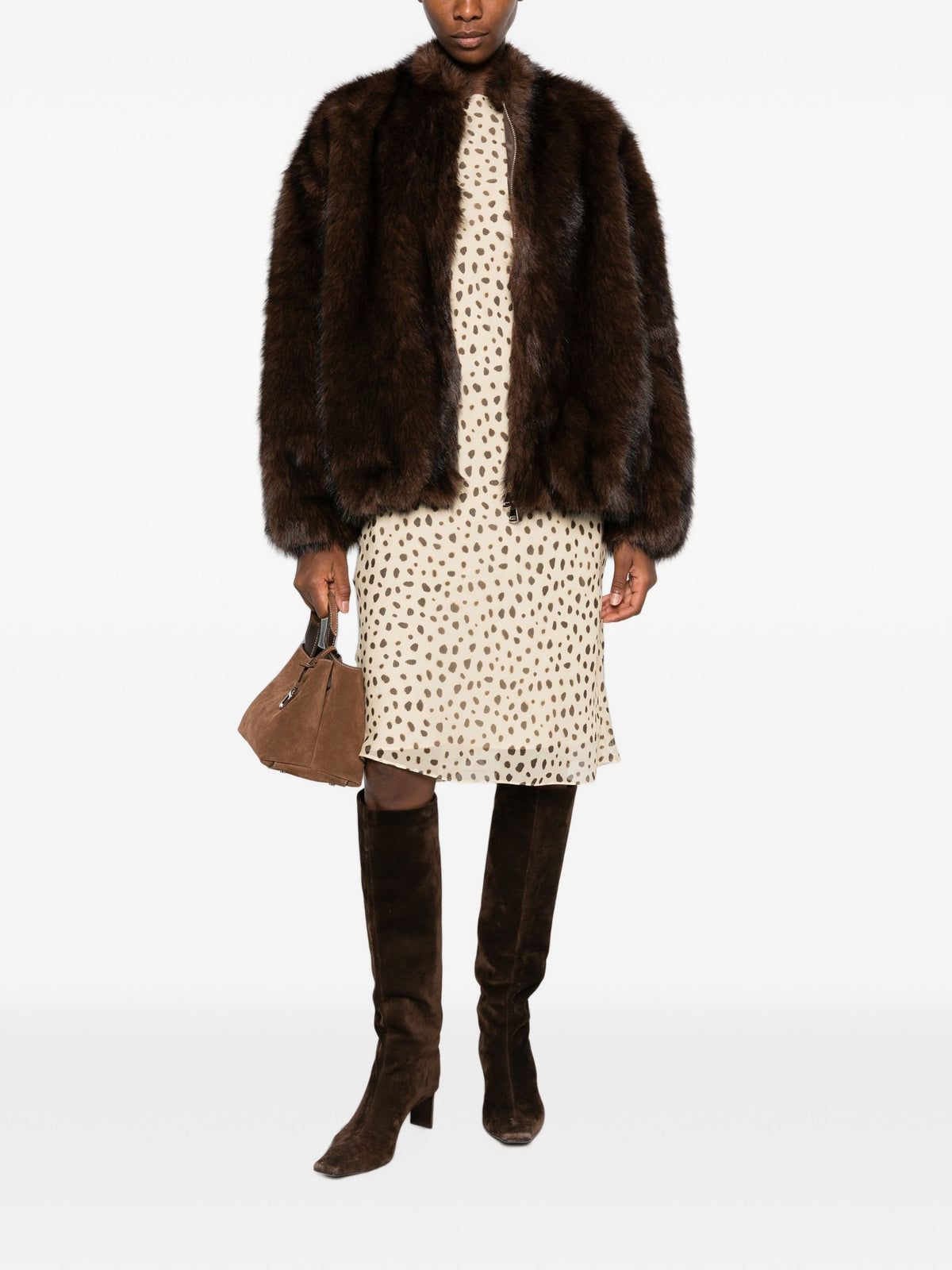 BETTA CORRADI FAUX FUR COAT
