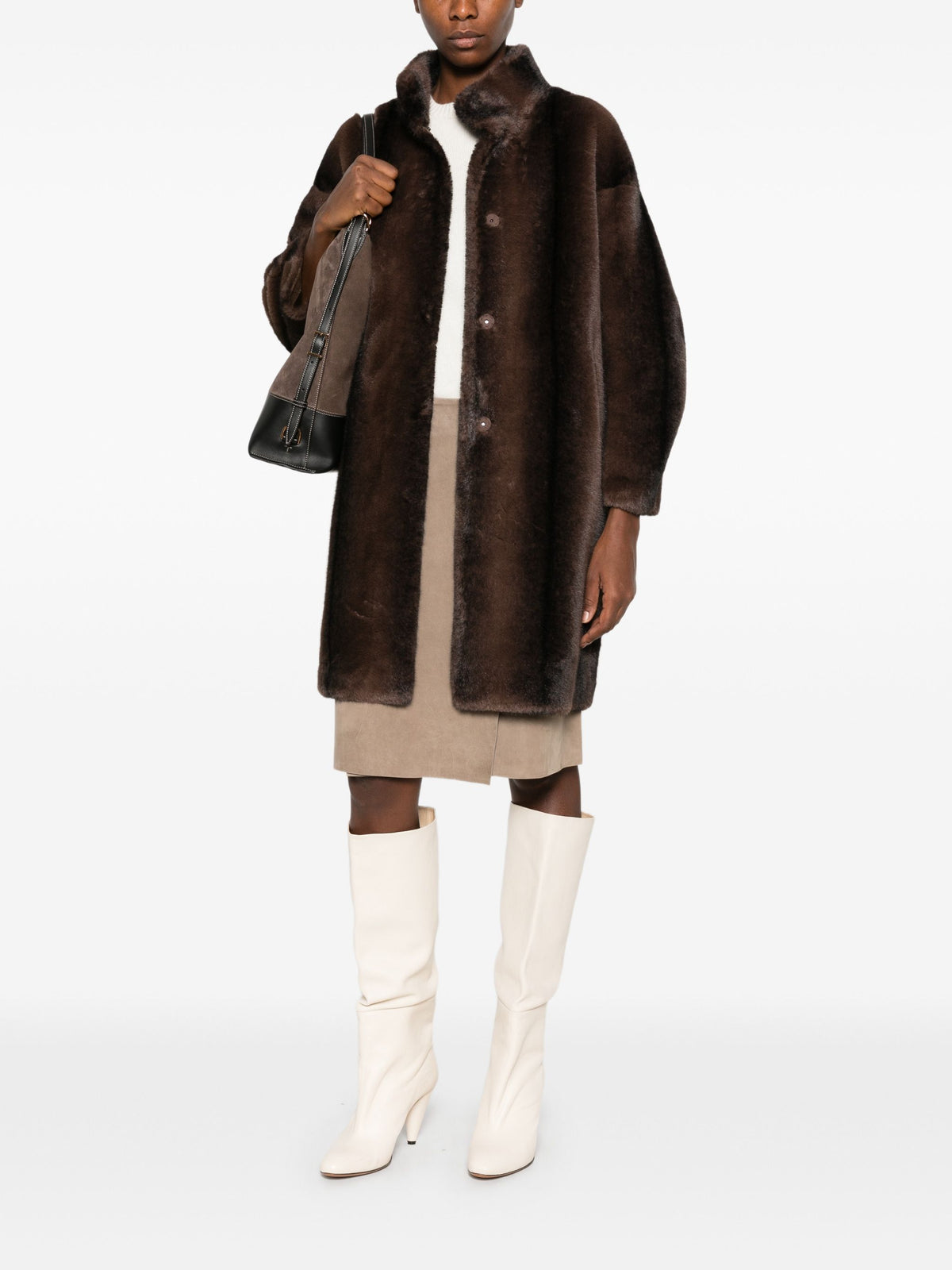BETTA CORRADI FAUX FUR COAT