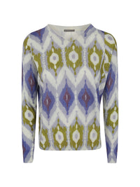 IN BED WITH YOU PRINT V NECK SWEATER