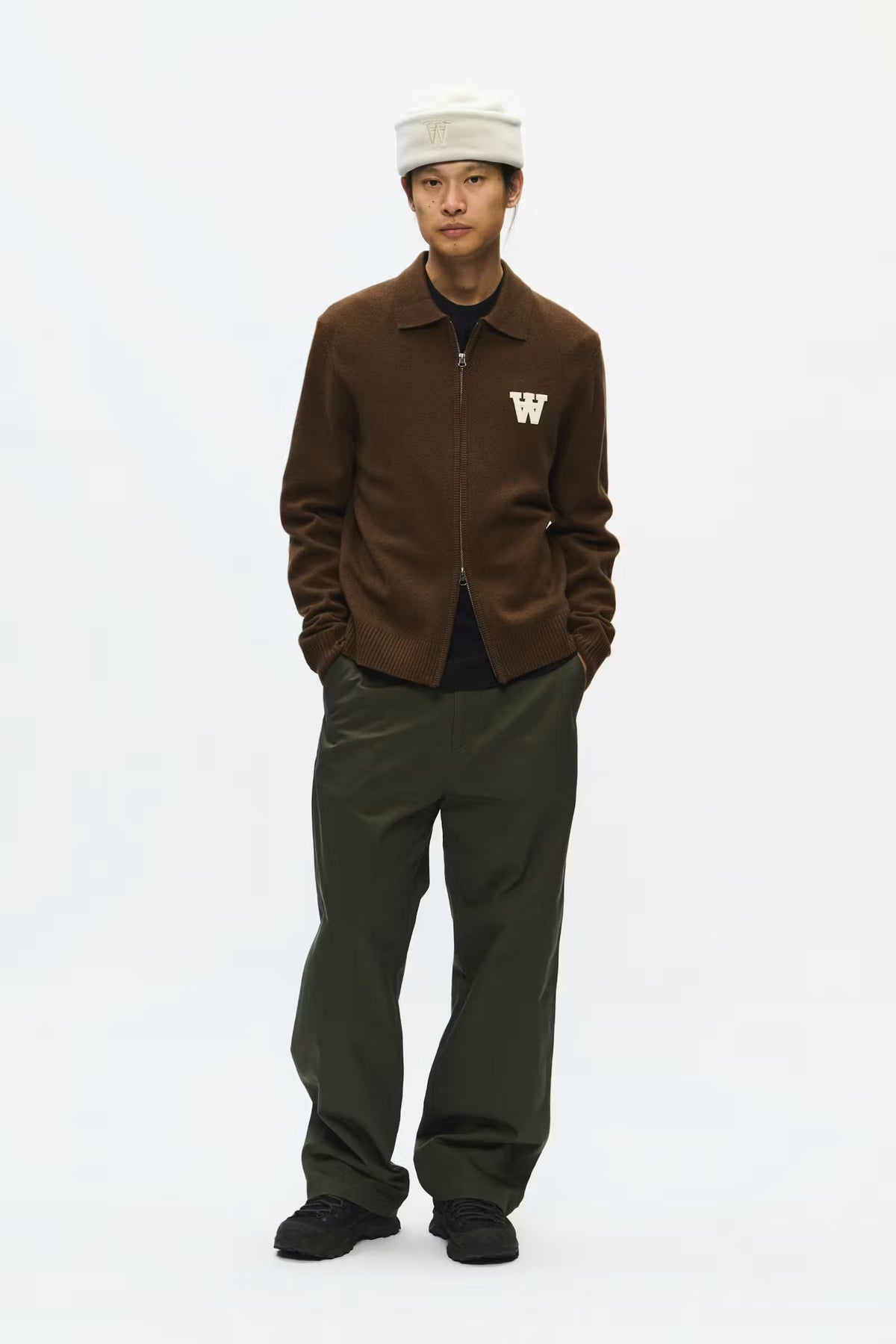 WOOD WOOD TAY ZIPPER CARDIGAN