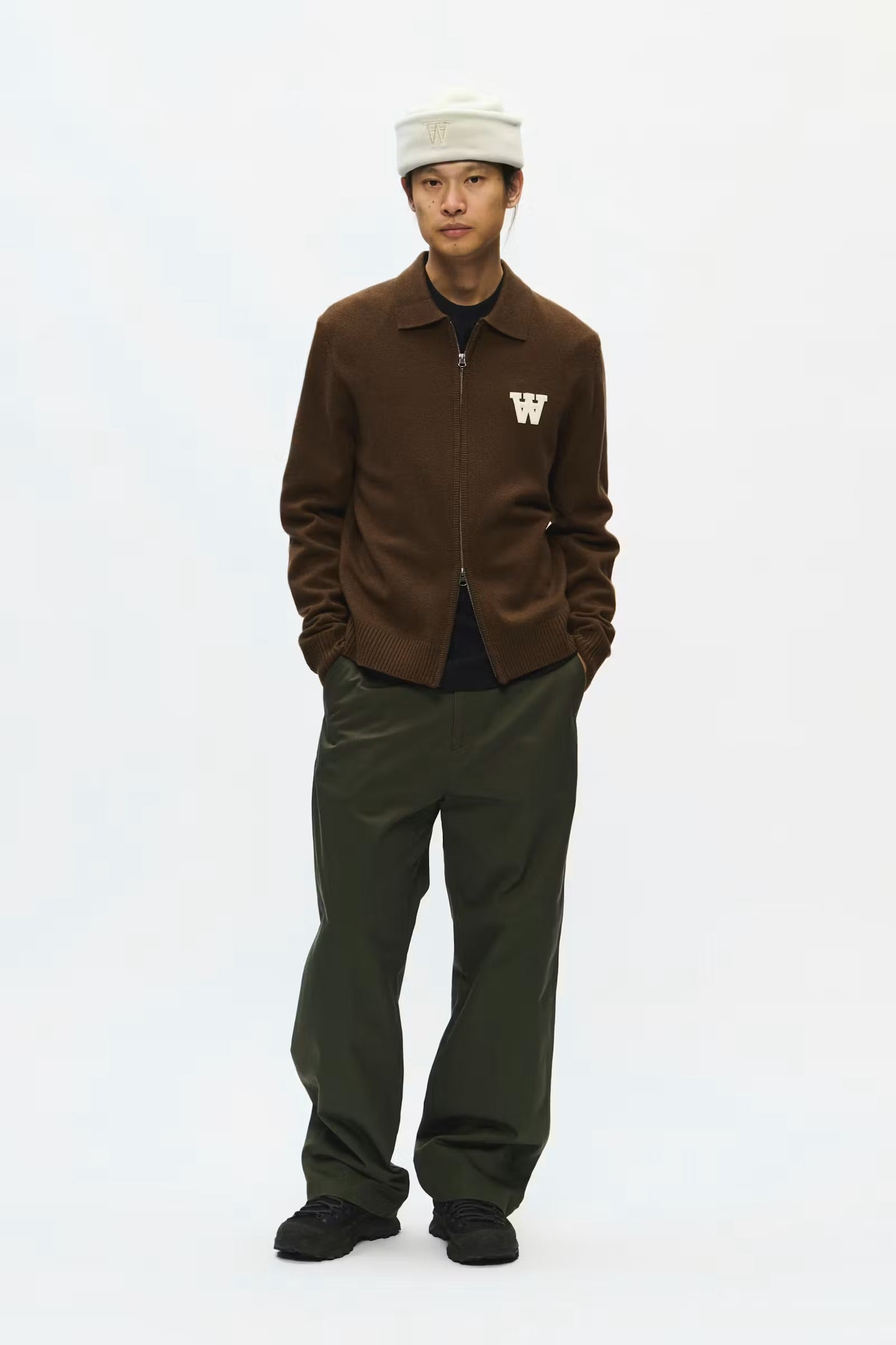 WOOD WOOD TAY ZIPPER CARDIGAN