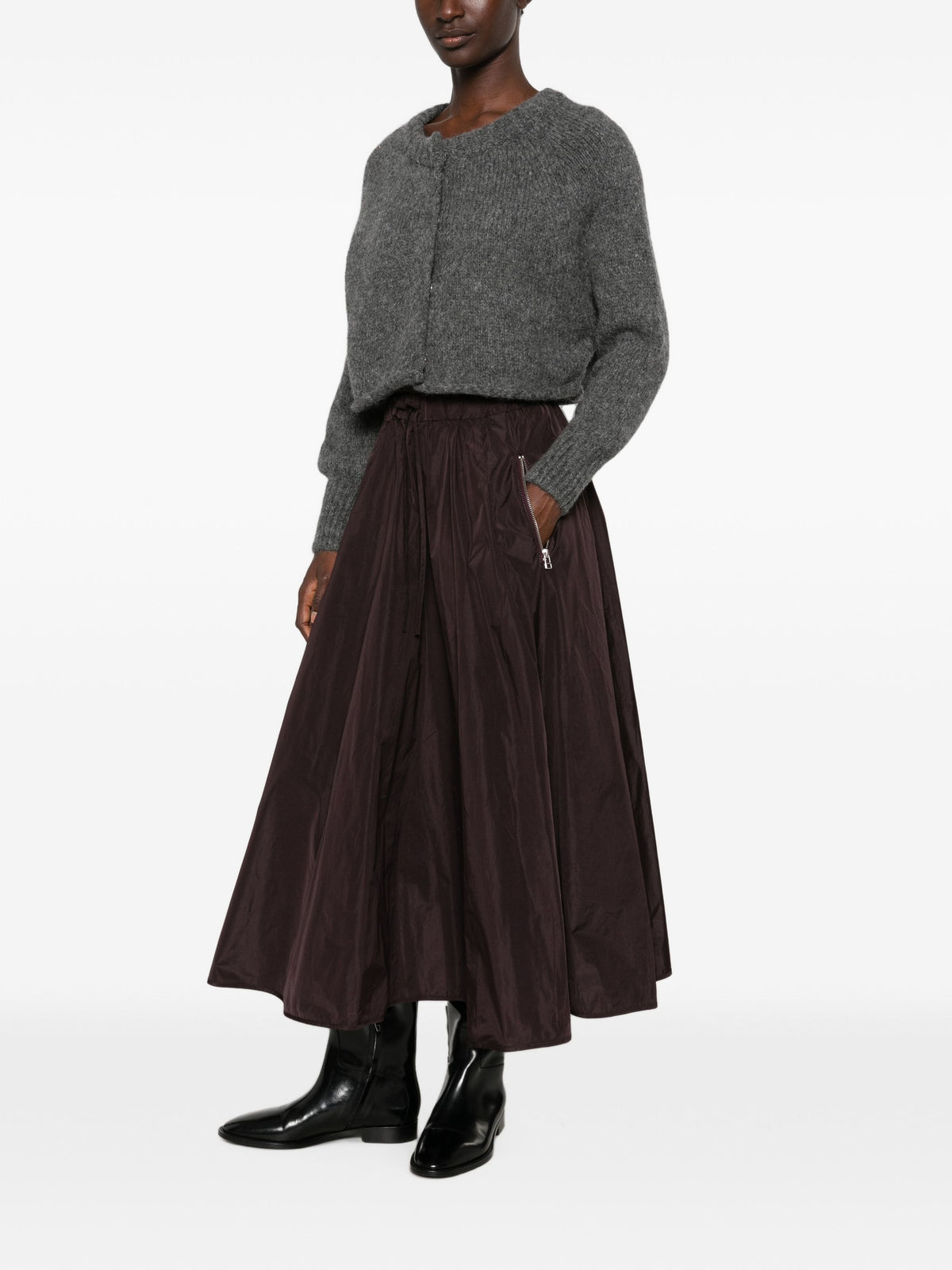 SUSANNE BOMMER SKIRT ZIP TAFFETA