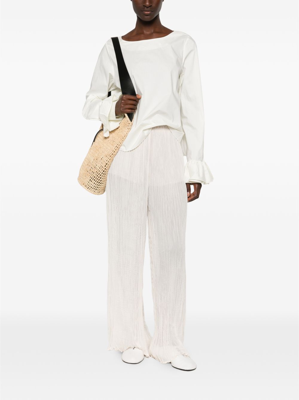 SUSANNE BOMMER RUFFLE SLEEVES SHIRT