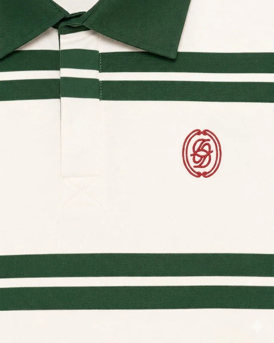 DRÔLE DE MONSIEUR ORNAMENT STRIPED POLO