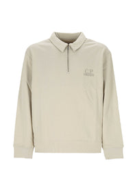 C.P. COMPANY ZIP HALF POLO