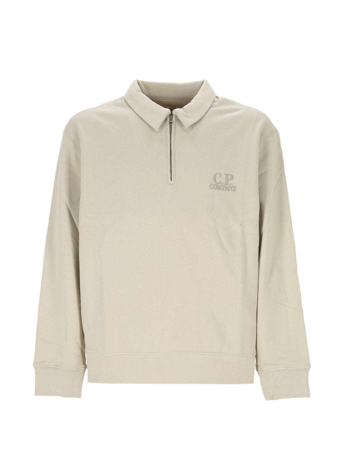 C.P. COMPANY ZIP HALF POLO