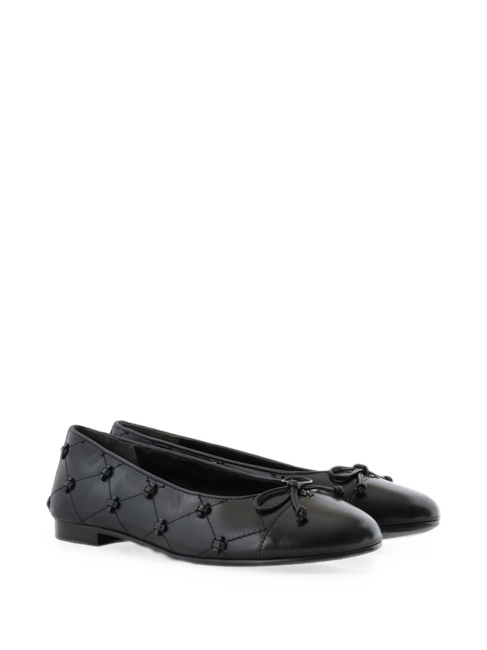 TORY BURCH CAP-TOE BUNNY KNOT BALLET