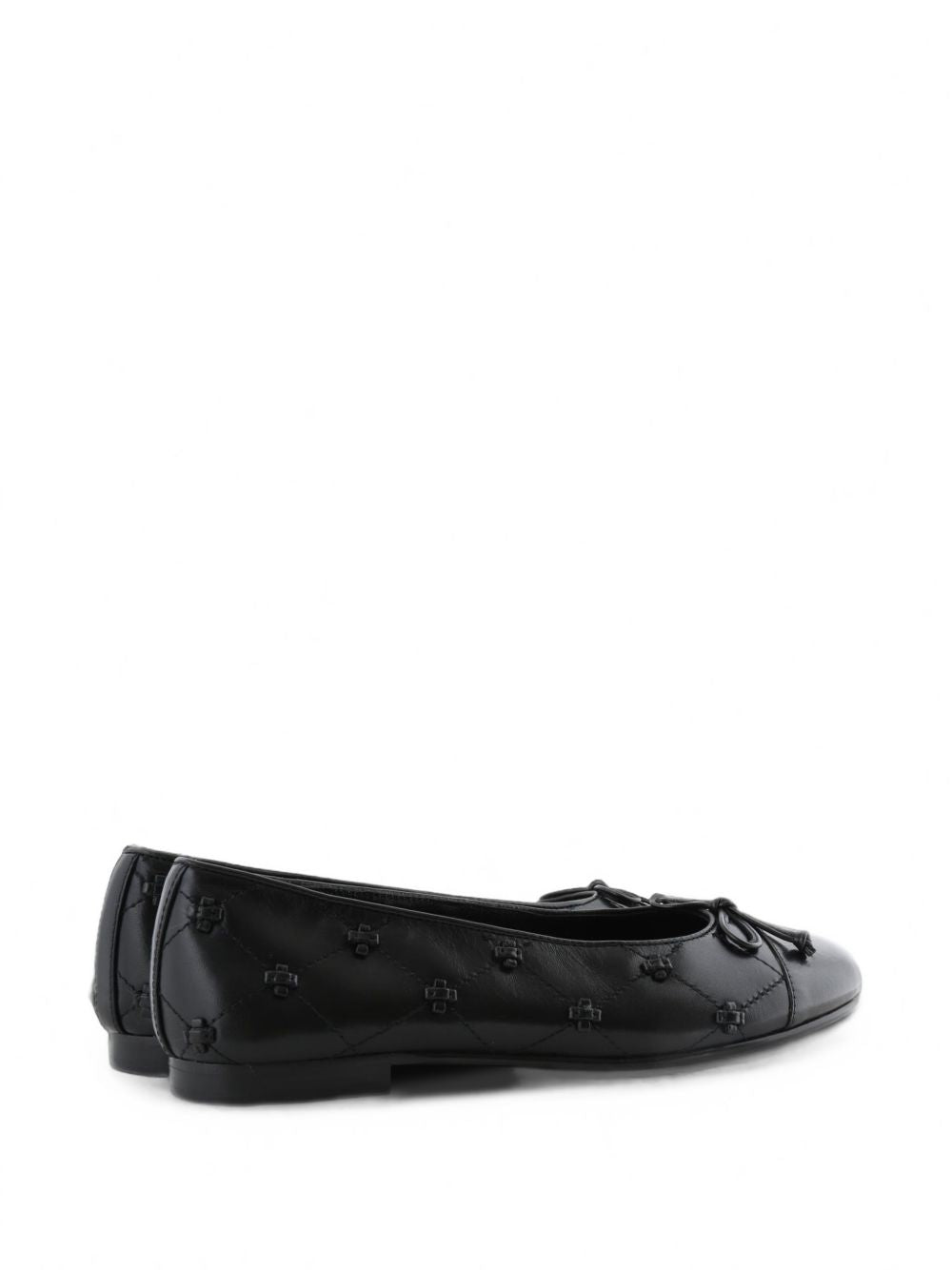 TORY BURCH CAP-TOE BUNNY KNOT BALLET