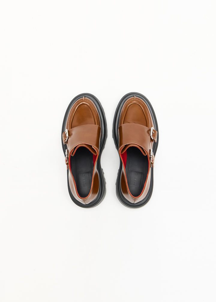 PLAN C LOAFERS WITH BUCKLES
