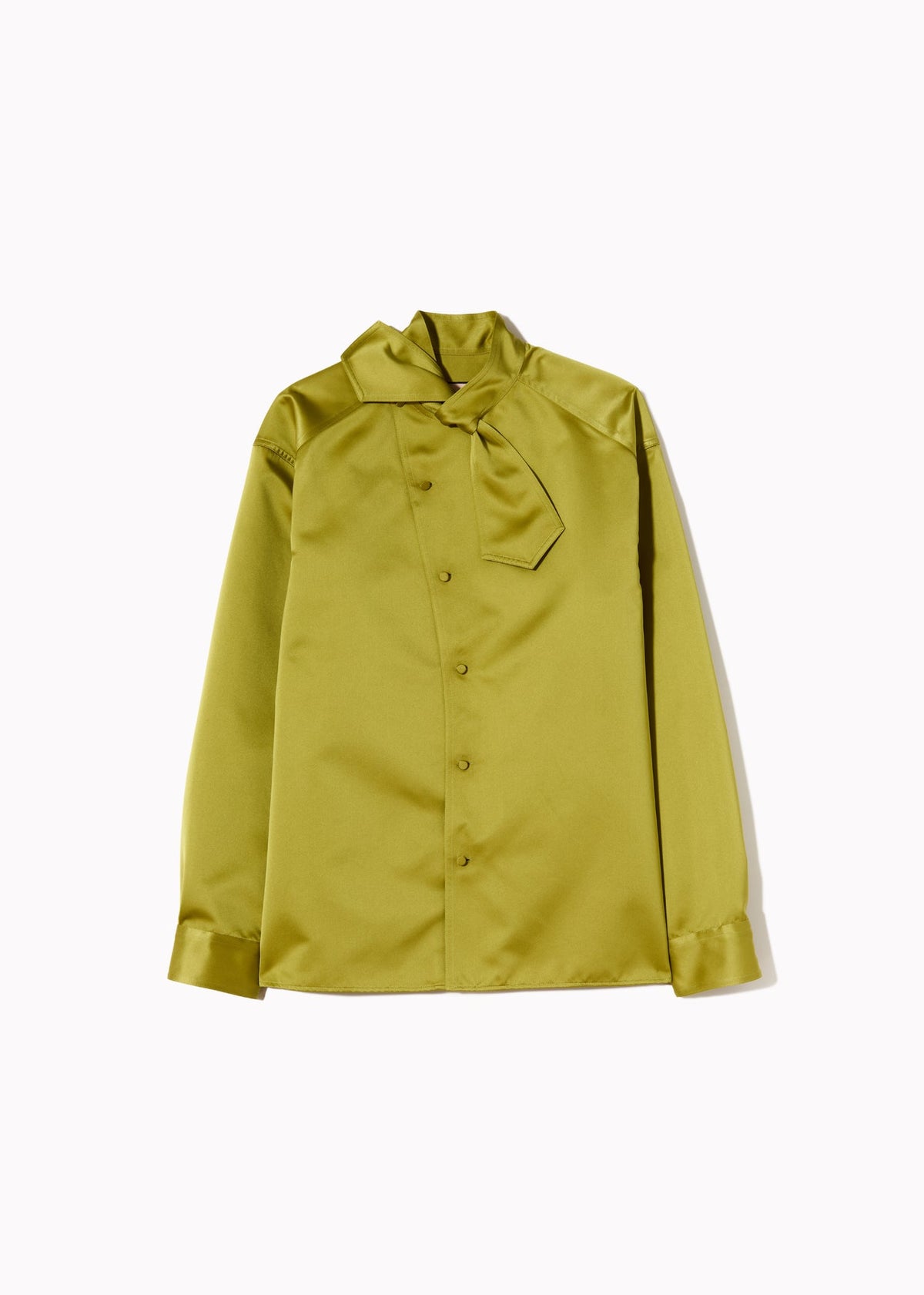 PLAN C SCARF COLLAR SHIRT