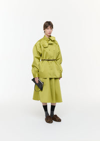 PLAN C SCARF COLLAR SHIRT