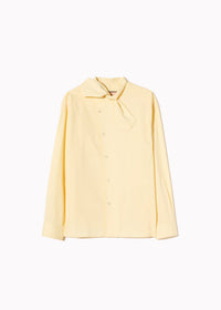 PLAN C SCARF COLLAR SHIRT