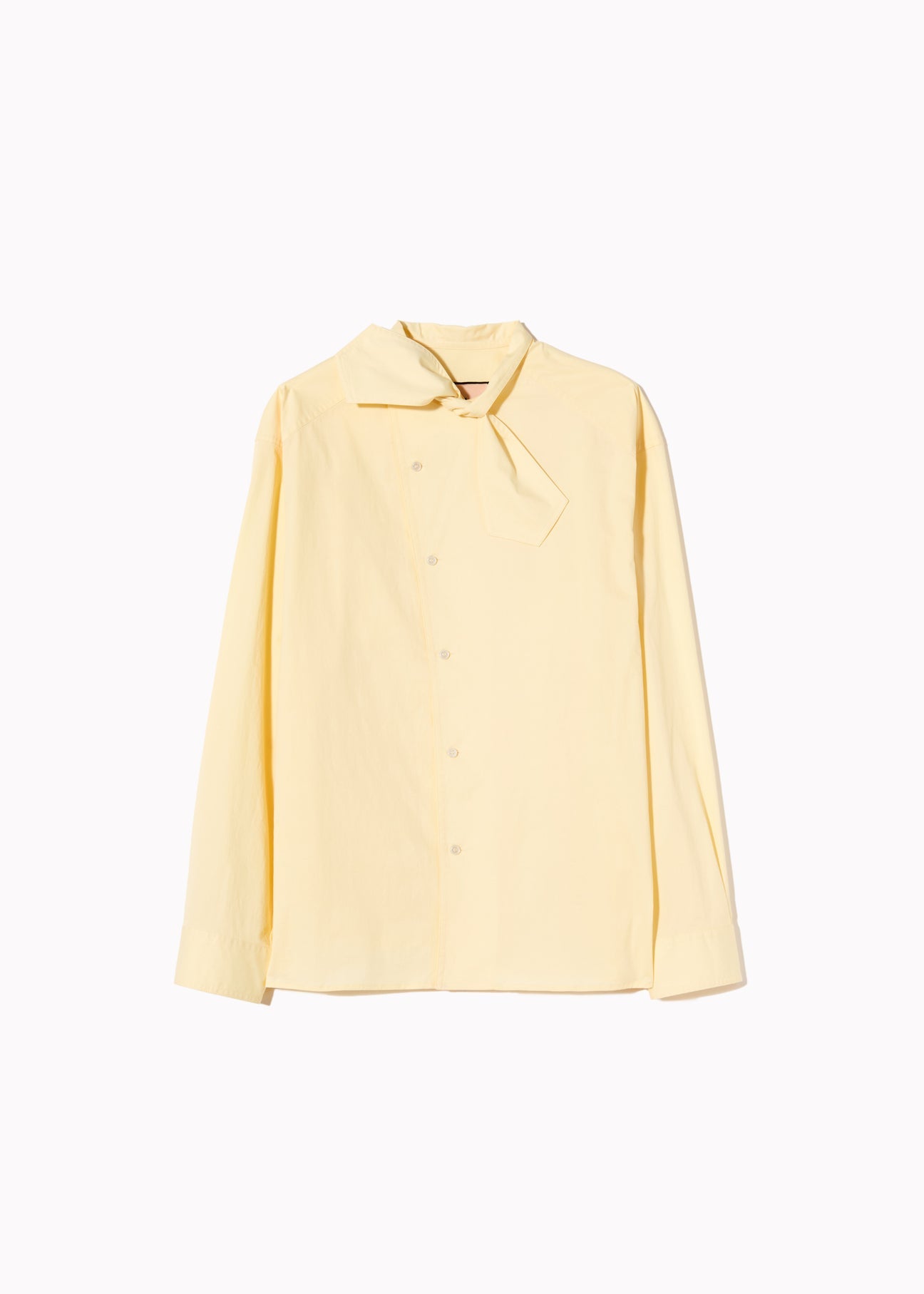 PLAN C SCARF COLLAR SHIRT