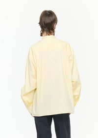 PLAN C SCARF COLLAR SHIRT