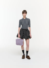 PLAN C BALLOON MINI SKIRT
