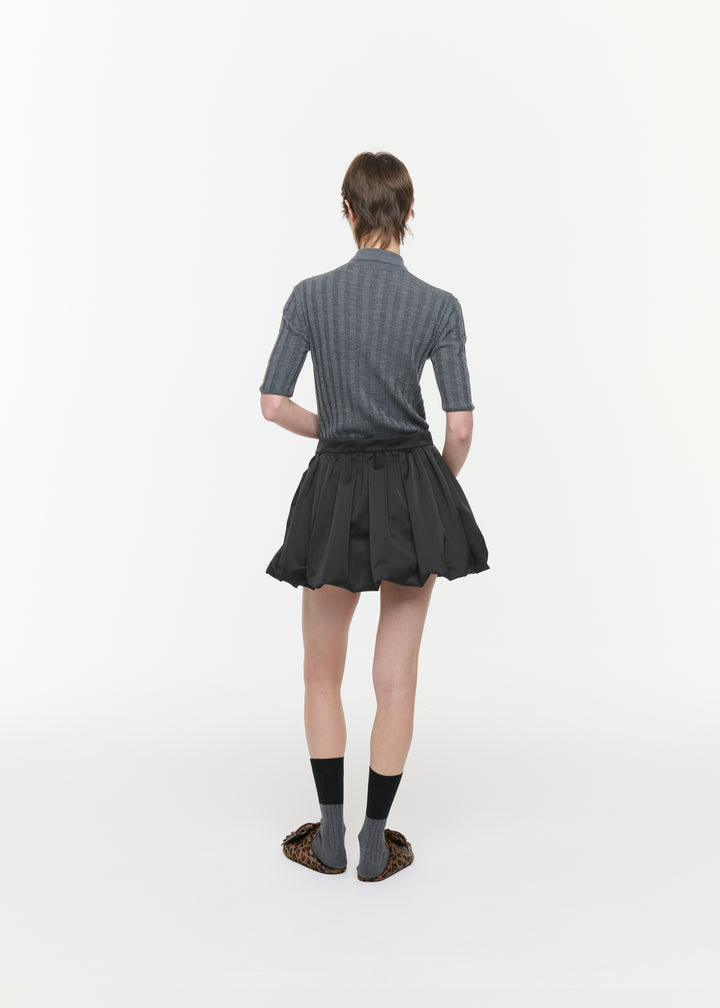 PLAN C BALLOON MINI SKIRT