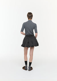 PLAN C BALLOON MINI SKIRT