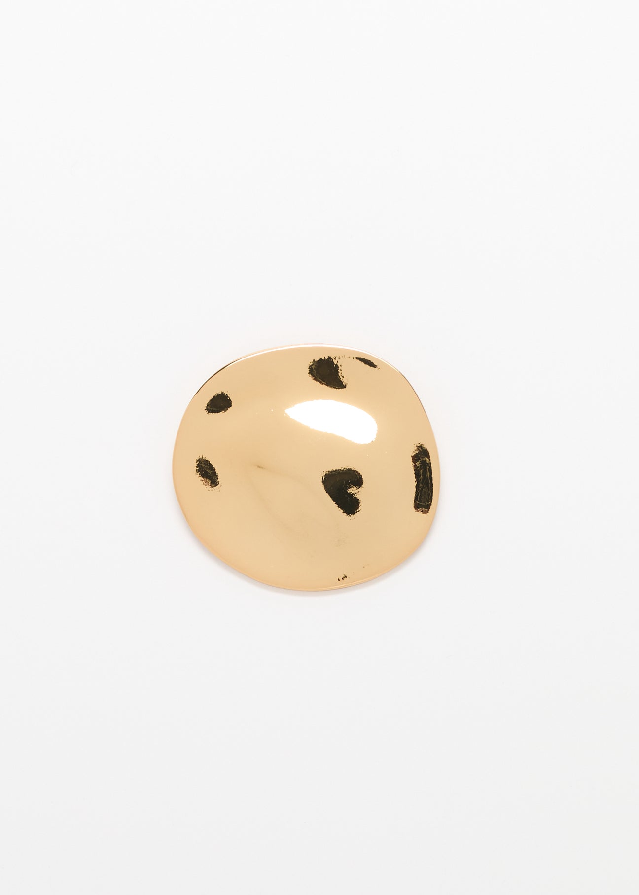 PLAN C DOMED ROUND BROOCH