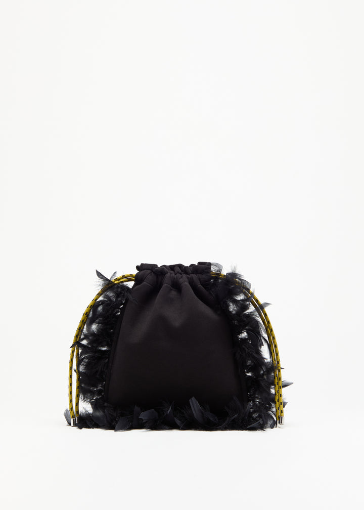 PLAN C POUCH WITH FEATHERS