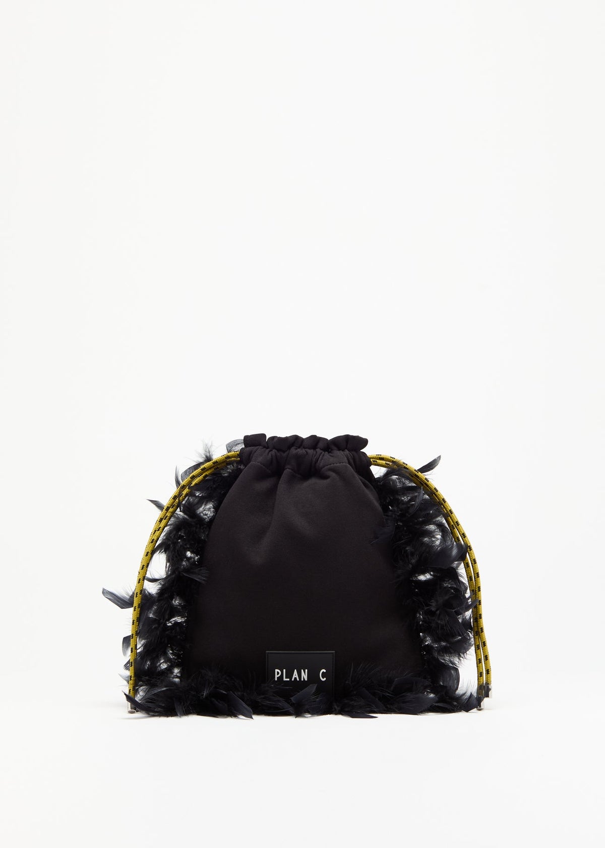 PLAN C POUCH WITH FEATHERS