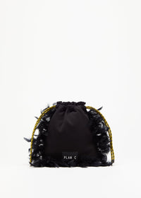 PLAN C POUCH WITH FEATHERS