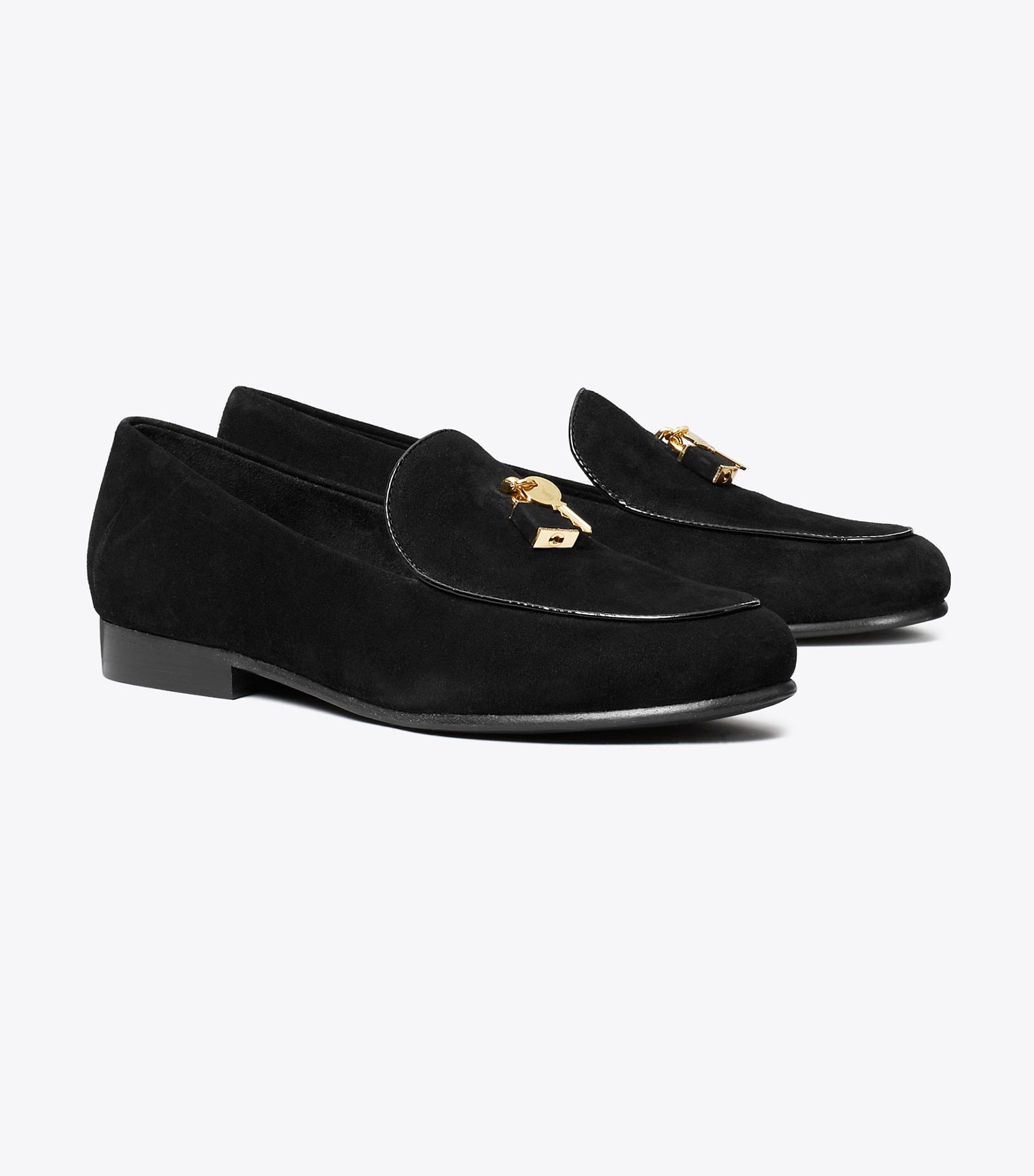 TORY BURCH LOCK SMOKING SLIPPER
