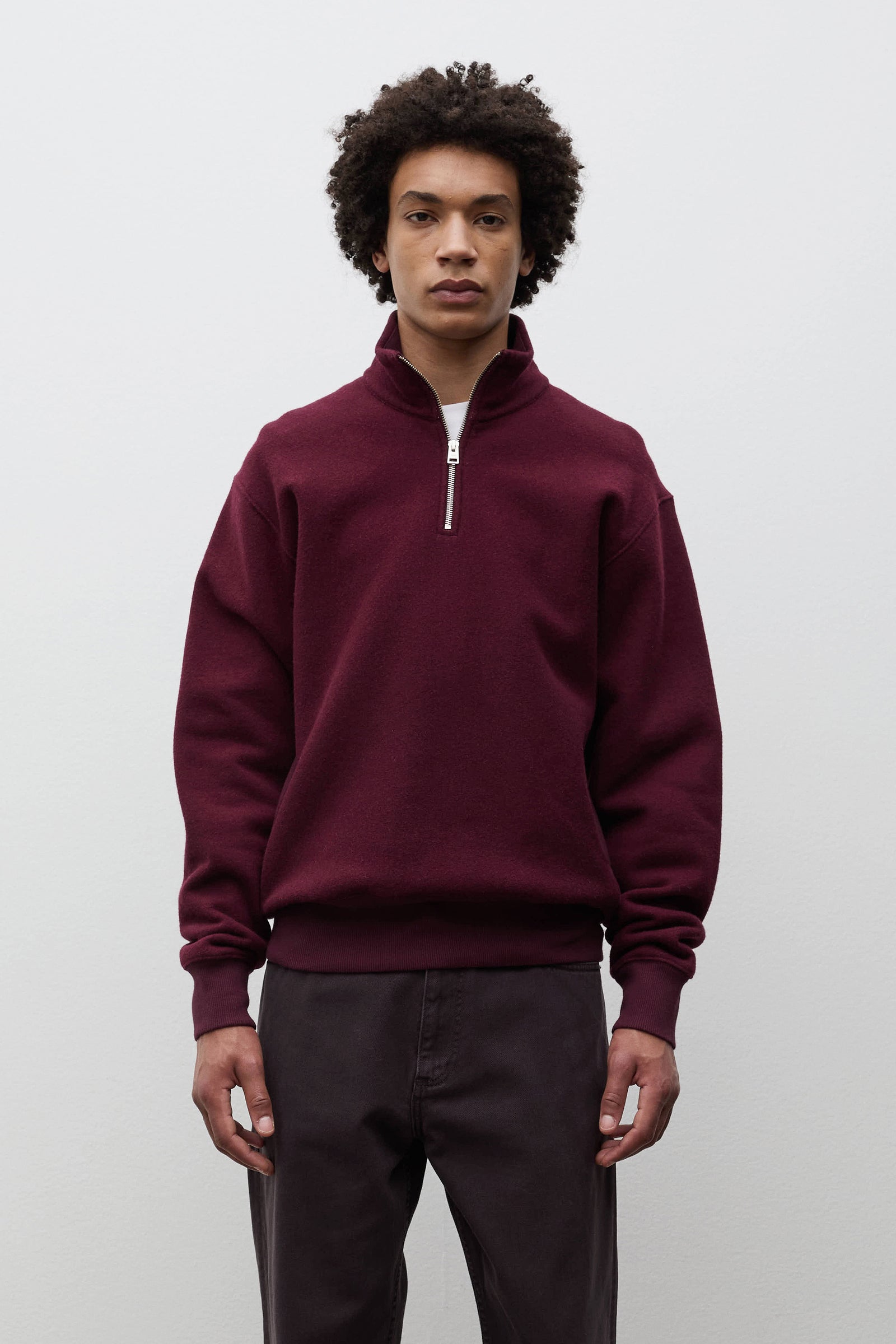 NORSE PROJECTS FLOSSLI HALF ZIP SWEAT