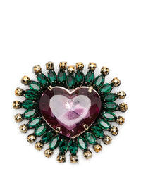 ESSENTIEL ANTWERP KOEUR2 HEART BROOCH