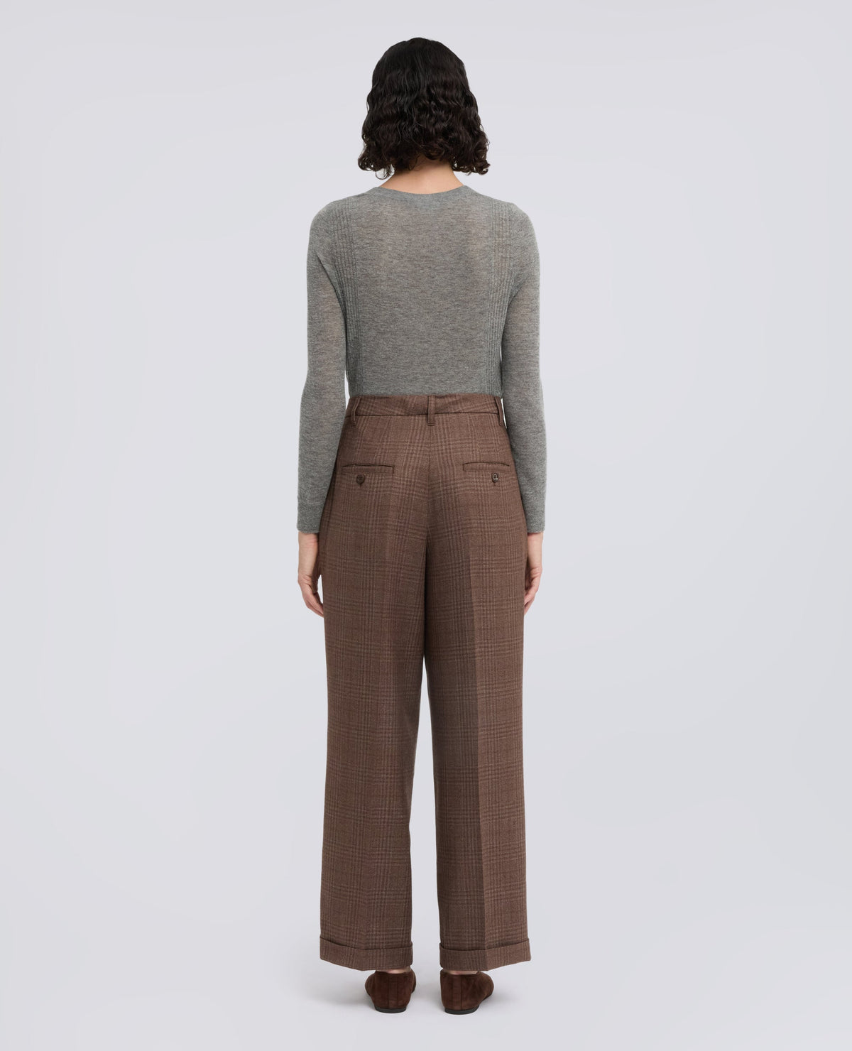 ASPESI CHECK TROUSERS