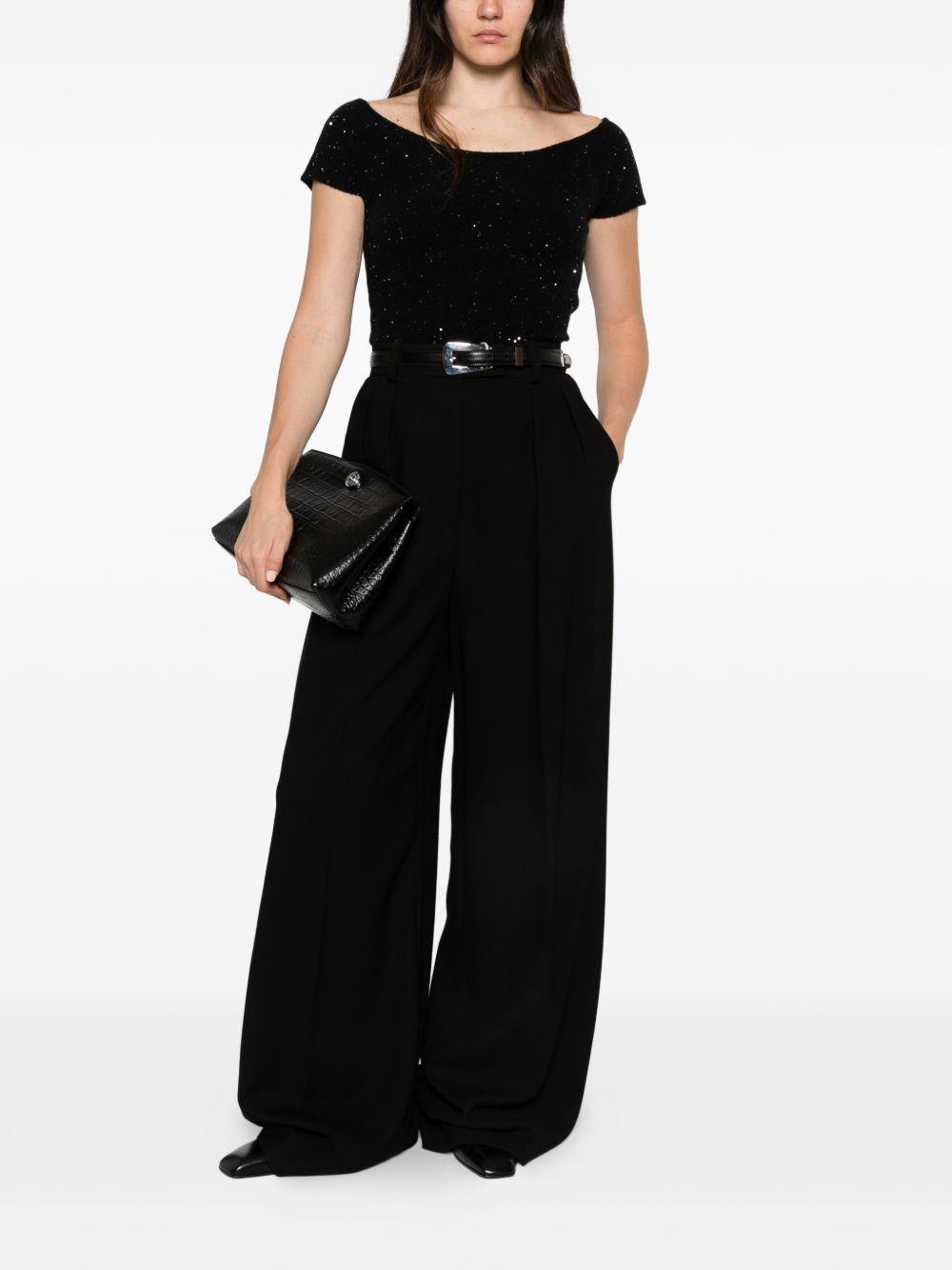 LIVIANA CONTI SEQUIN TOP
